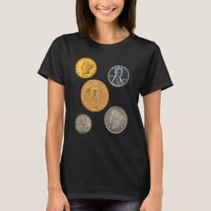 Rare Coins 1933 Gold Double Eagle 1974 Aluminum T-Shirt