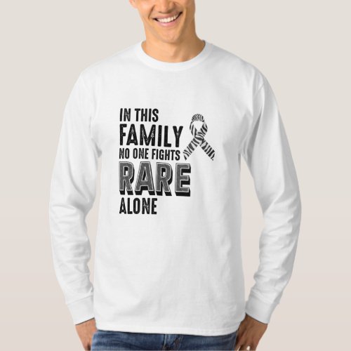 Rare Disease Awareness Day Zebra Ribbon T_Shirt