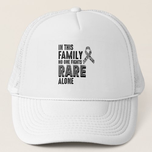 Rare Disease Awareness Day Zebra Ribbon Trucker Hat