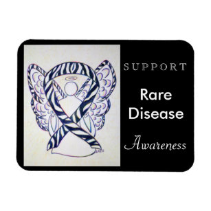Rare Disease Awareness Ribbon Angel Custom Magnet