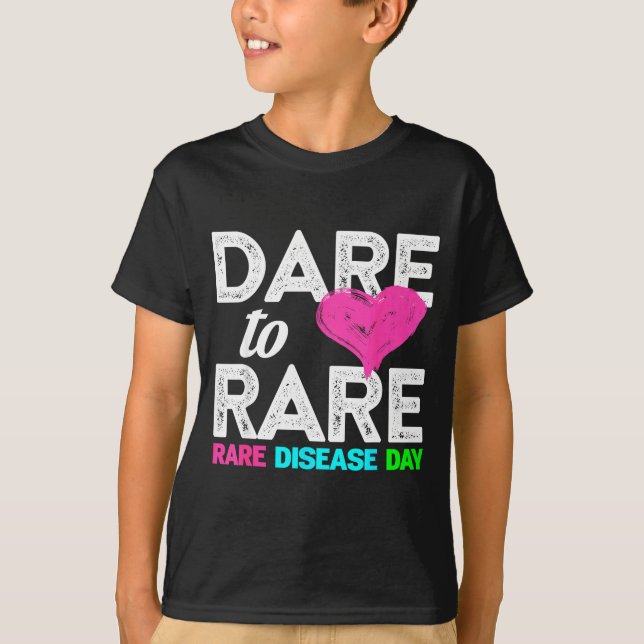 Rare Disease Awareness Shirt - Dare To Rare Diseas (Front)