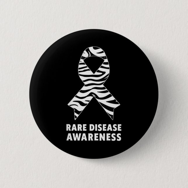 Rare Disease Awareness Shirt - Rare Disease Day 20 Button (Front)