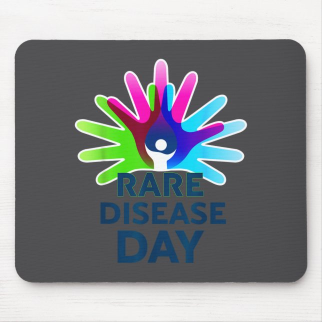 Rare Disease Awareness Shirt - Rare Disease Day 20 Mouse Pad (Front)