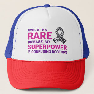 Rare Disease Awareness Superpower Doctor Confusion Trucker Hat
