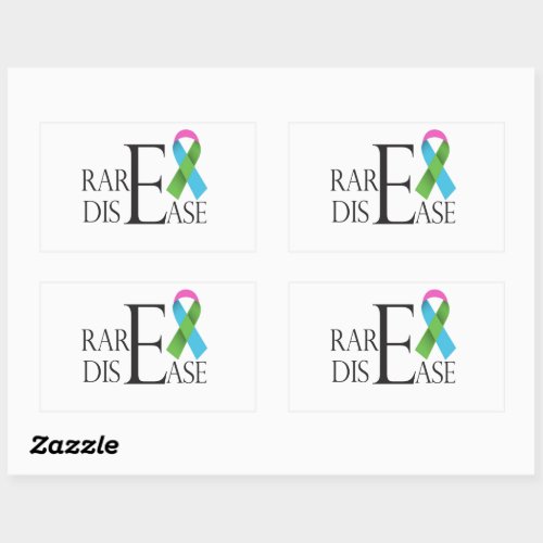 rare disease day rectangular sticker