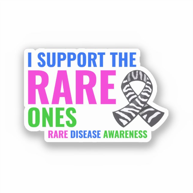 Rare Disease Support Empowering Awareness Sticker (Front)