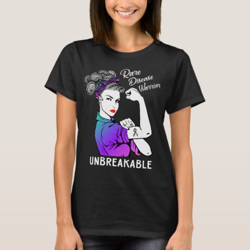 Rare Disease Warrior Unbreakable T_Shirt