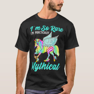 Rare Disease Zebra Unicorn Zebra Ribbon  T-Shirt