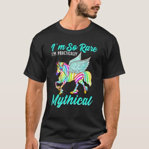 Rare Disease Zebra Unicorn Zebra Ribbon T_Shirt