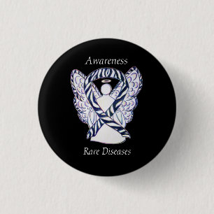 Rare Diseases Awareness Angel Ribbon Pin