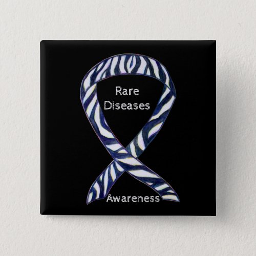 Rare Diseases Awareness Custom Ribbon Pin