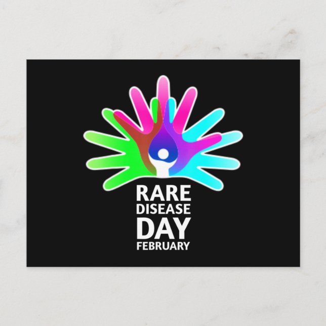 Rare Diseases Day 2022 - Rare Disease Awareness T- Postcard (Front)
