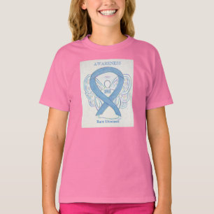 Rare Diseases Denim Awareness Ribbon Angel Shirt