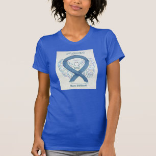 Rare Diseases Denim Awareness Ribbon Angel Shirt