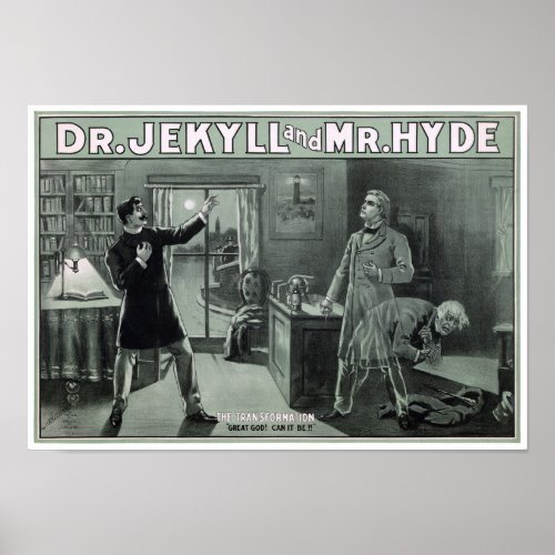 Rare Dr Jekyll and Mr Hyde Transformation Poster