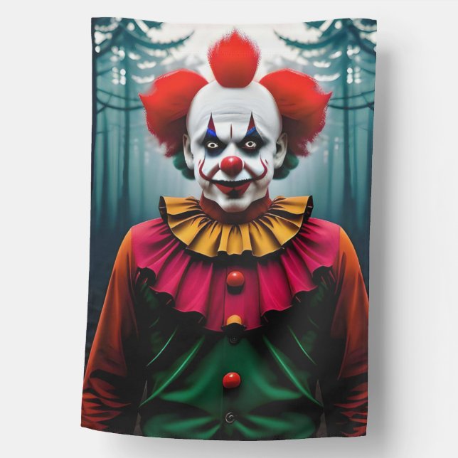 rare forest clown house flag (Front)