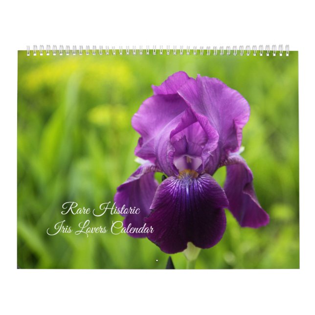 Rare Historic Iris Lovers Calendar (Cover)
