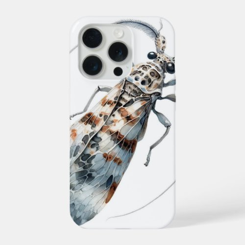 Rare Insect Silhouette IREF302 _ Watercolor iPhone 15 Pro Case