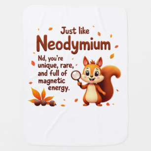 Rare Like Neodymium – Cute Squirrel Thanksgiving Baby Blanket