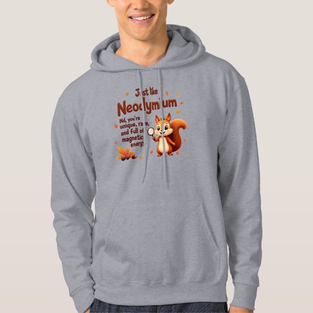 Rare Like Neodymium – Cute Squirrel Thanksgiving Hoodie (Front)