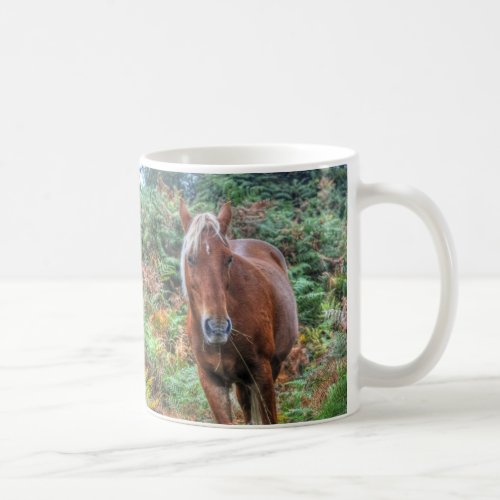 Rare Palomino New Forest Pony  Bracken _ England Coffee Mug