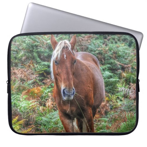 Rare Palomino New Forest Pony  Bracken _ England Laptop Sleeve