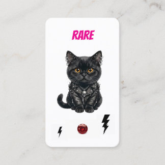 Rare Punk Cat-Collector Card-Black Rebel Loyalty Card