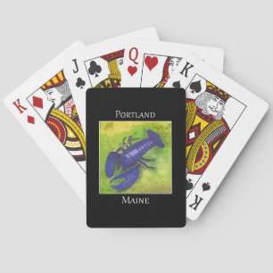 Rare purple lobster Portland Maine Poker Cards
