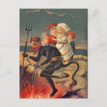 Rare Redheaded Krampus Postcard at Zazzle
