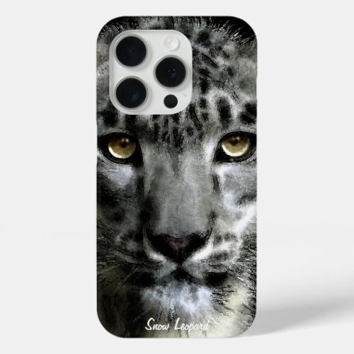 Rare Snow Leopard Big Cat Wildlife Device Case