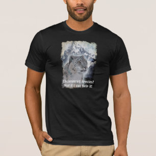 Rare Snow Leopard Endangered Species T-Shirt