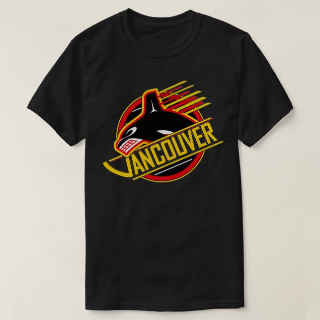 RARE Vancouver Hockey Retro Canucks T-Shirt (Design Front)