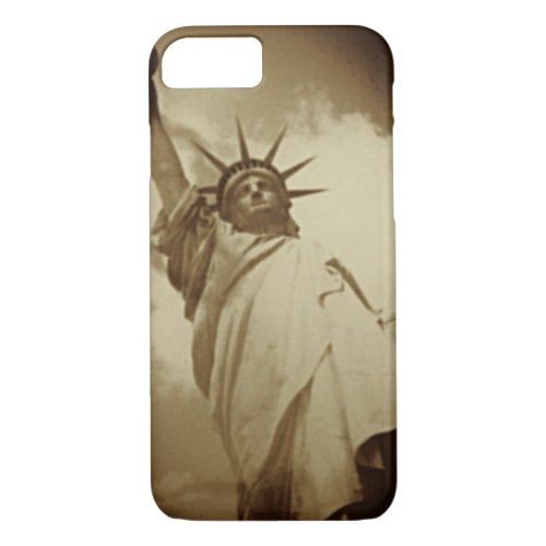 Rare Vintage Statue of Liberty Picture iPhone 87 Case