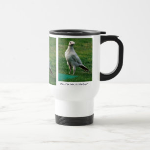 Rare White Raven Wildlife Photo Travel Mug