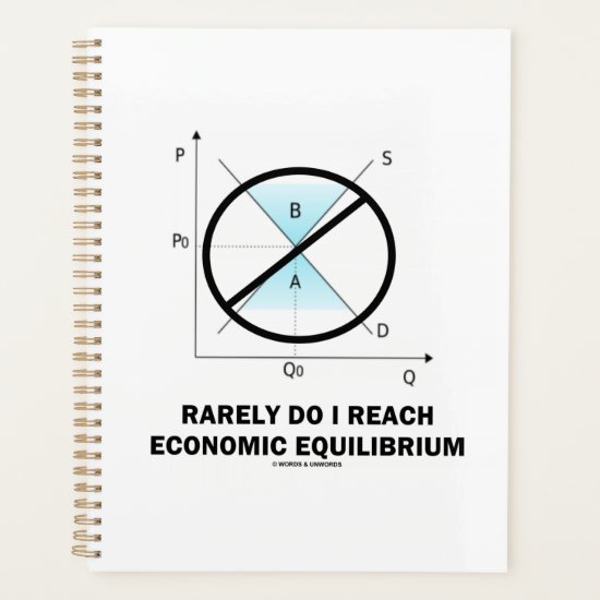 Rarely Do I Reach Economic Equilibrium Econ Humor Planner