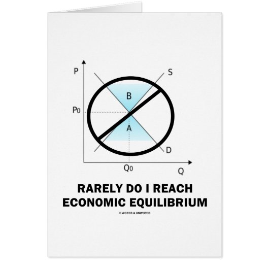 Rarely Do I Reach Economic Equilibrium (Economics) Cards (Front)