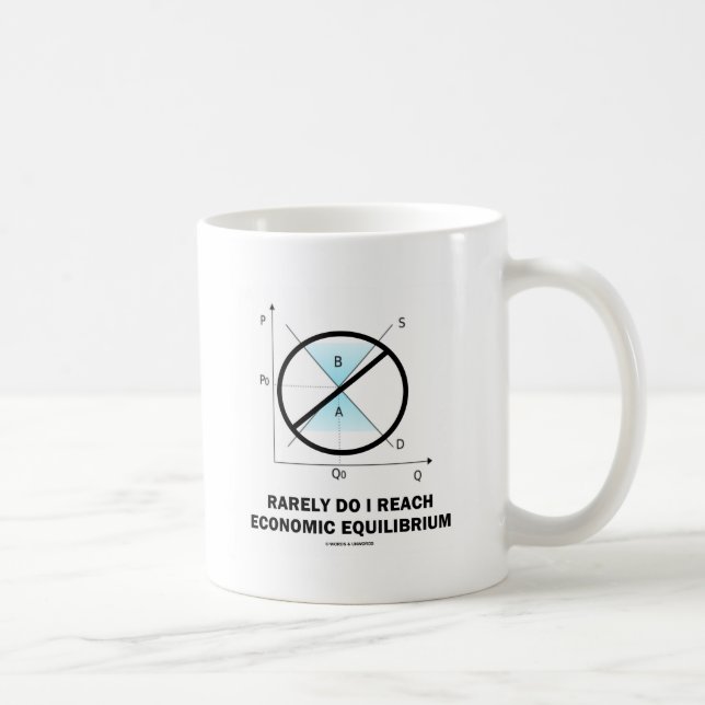 Rarely Do I Reach Economic Equilibrium Economics Coffee Mug (Right)