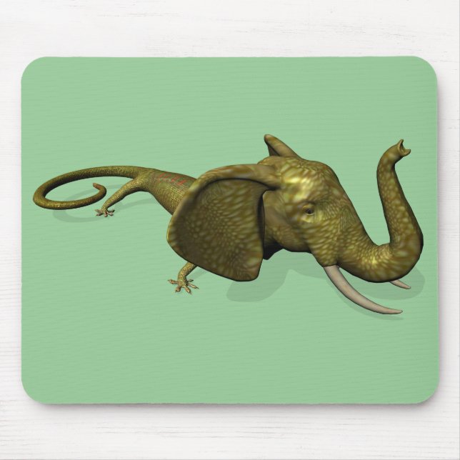 Rarely Seen Geckophant Mouse Pad (Front)