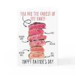 Rarest of the Rare Funny Steak Father's Day Card Rarest of the Rare Funny Steak Father's Day Card