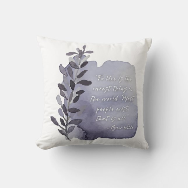 Rarest Thing Boho Motivation Throw Pillow (Front)