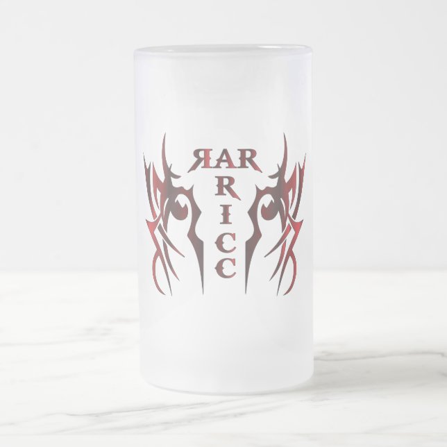 Rarick Beer Glass Frosted Glass Beer Mug (Center)