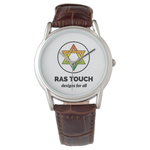 Ras Touch Star _ Classic Brown Leather strap Watch