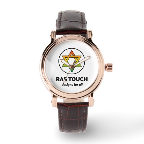 Ras Touch Star _ Square Brown Leather Watch