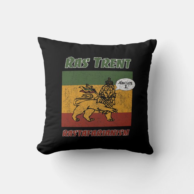 Ras Trent 2 Throw Pillow (Front)