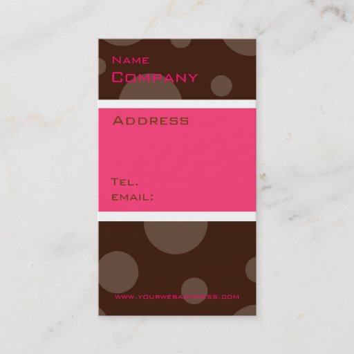 Customizable rasberry chocolate bubble, vertical profile cards business card templates