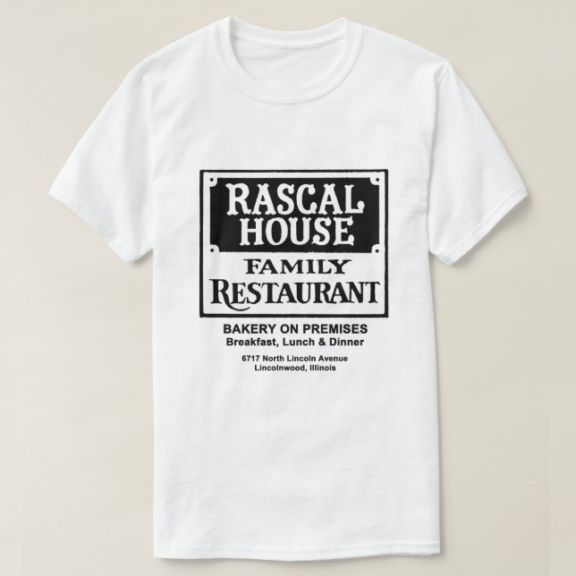 Rascal House Restaurant, Lincolnwood, IL T-Shirt (Design Front)