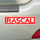 Rascal Stamp Bumper Sticker (On Car)