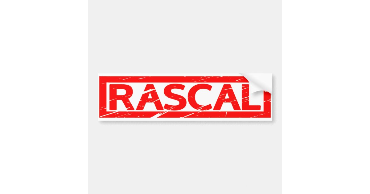 Rascal Stamp Bumper Sticker | Zazzle
