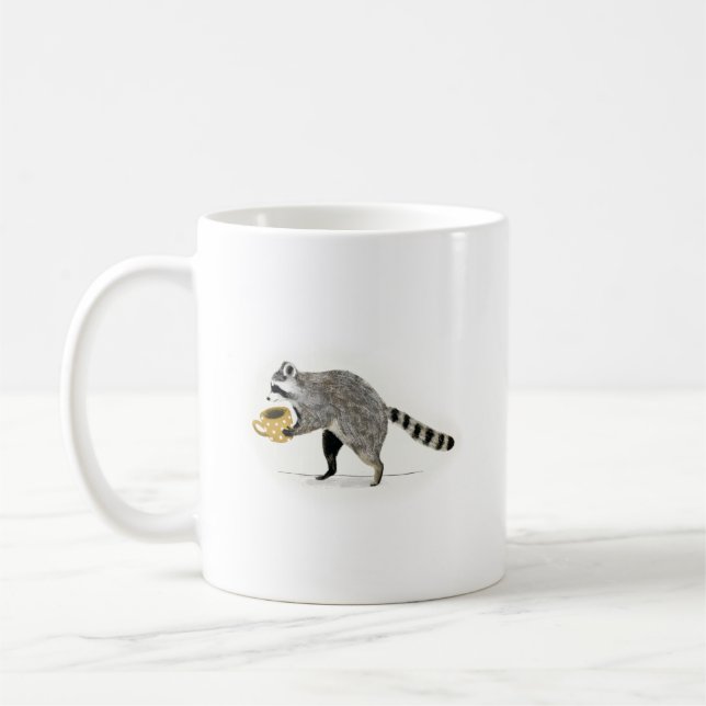 Rascally Raccoon Iii Coffee Mug (Left)