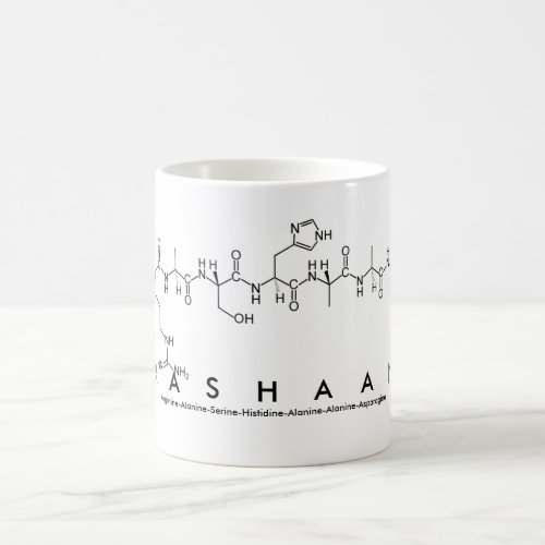 Rashaan peptide name mug